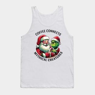 Coffee connects mythical creatures Tank Top